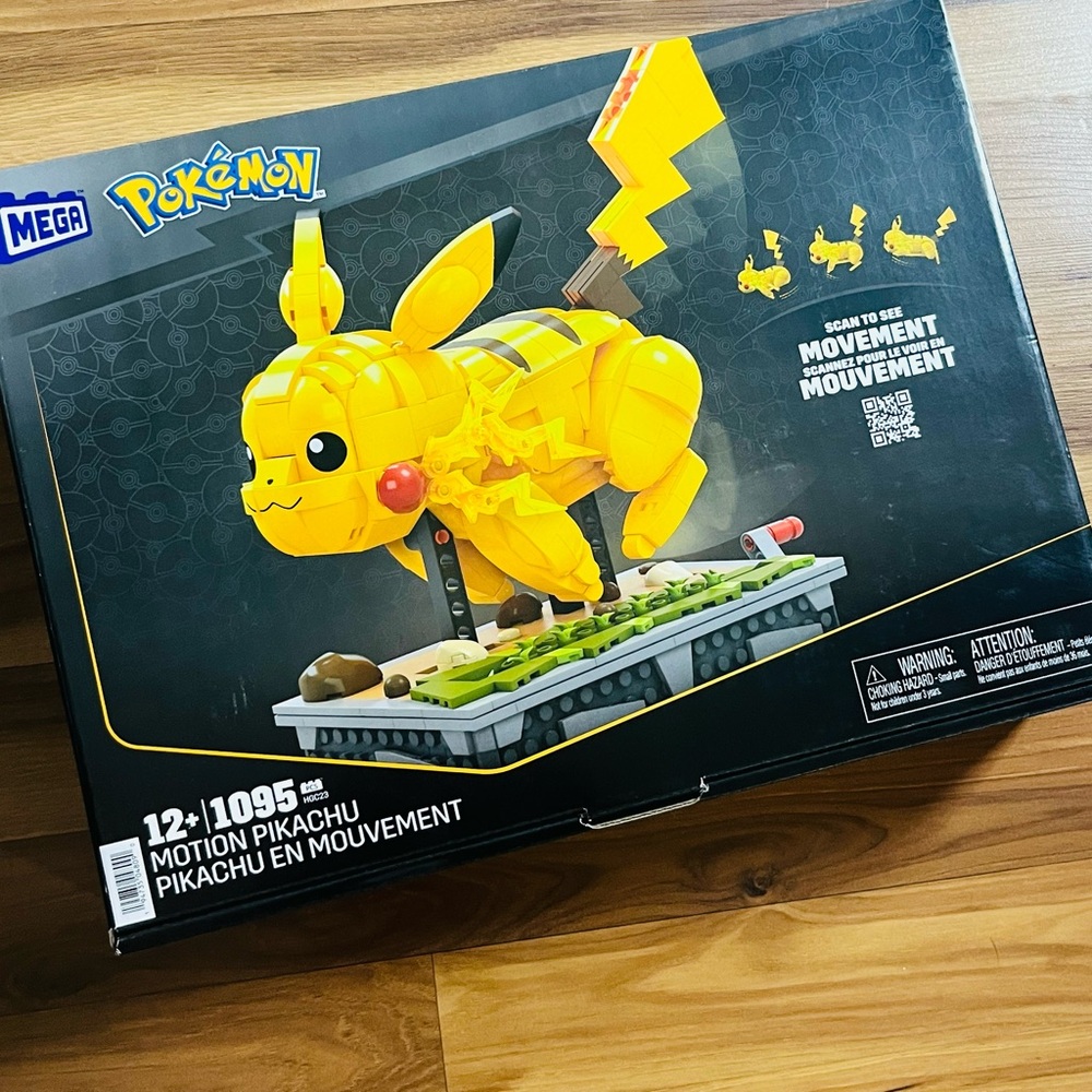 MEGA Pokémon Motion Pikachu - 1092 pieces with running movement collectible